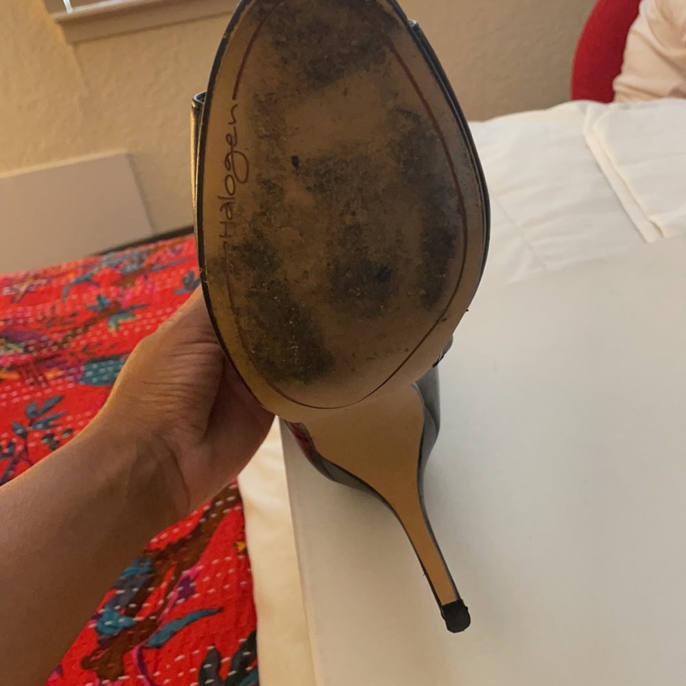 Halogen Black Peep Toe Booties - image 3